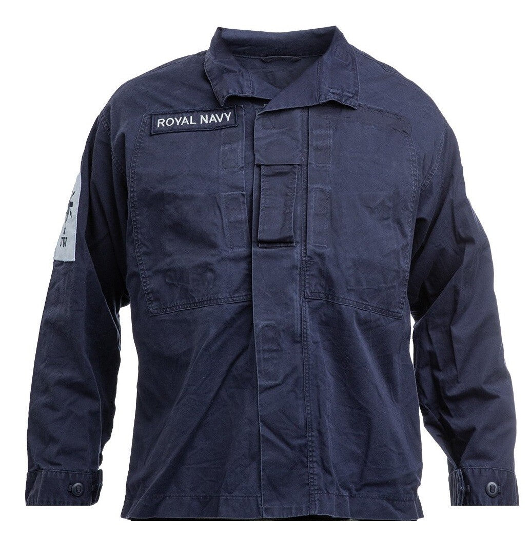 RN Combat Jacket Naval Warm Weather FR Fire Resistant British Navy Blue Grade 1