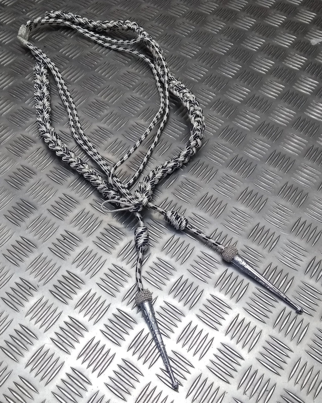 Oman Silver Aiguillette Senior Officer Blue Fleck Ceremonial UK Made