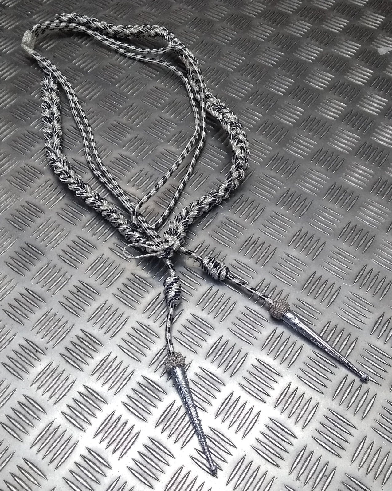 Oman Silver Aiguillette Senior Officer Blue Fleck Ceremonial UK Made