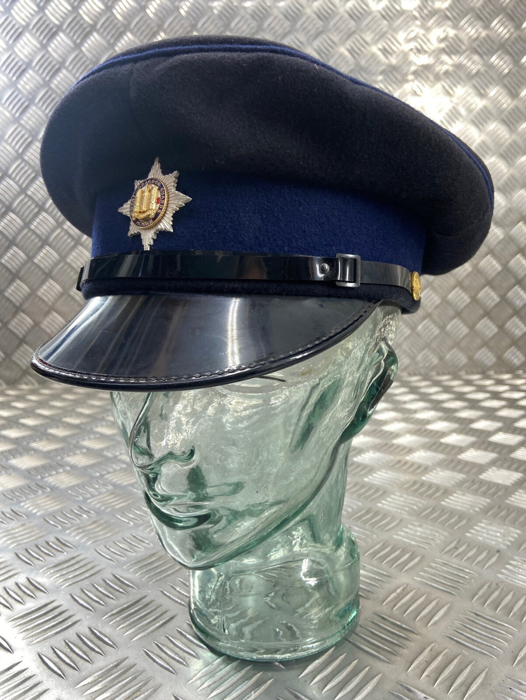 RDG Royal Dragoon Guards Peaked Dress Cap / Hat Complete Size 56cm