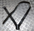Leather Flag Pole Carrier Shoulder Holder 1 1/2" & Chrome Buckle Shallow Bucket