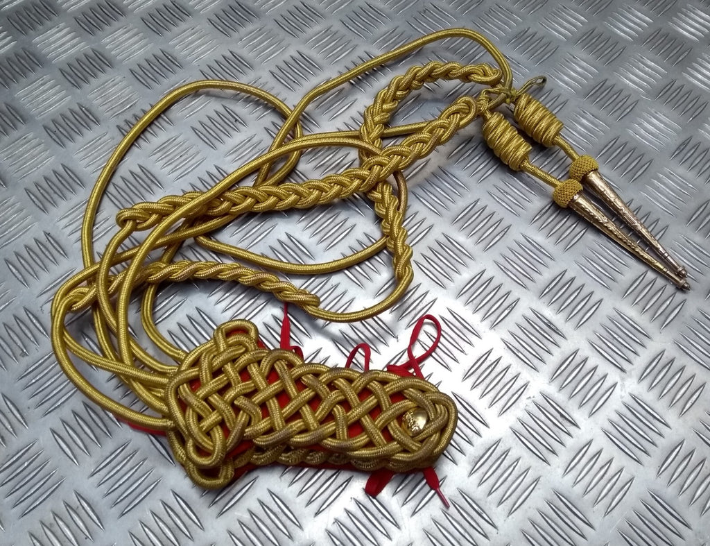 Aiguillette HCav British Army The Life Guards Household Cavalry With Boards