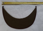 Army Dress Hat Replacement Peak Khaki Green Cloth with Brown PVC Edging NOS