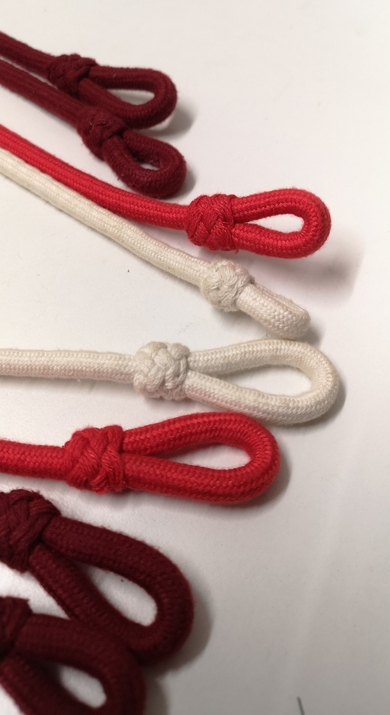 Set of 4 Lanyards Shoulder Cords Genuine British White Red Maroon