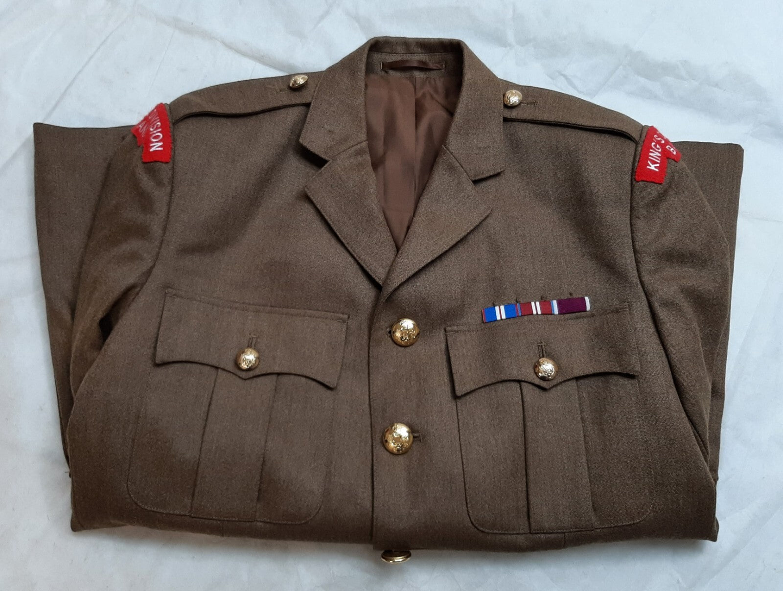 British Army King's Division Band Drum Major Insignia No2 Dress Fad Jacket All Ranks 112cm