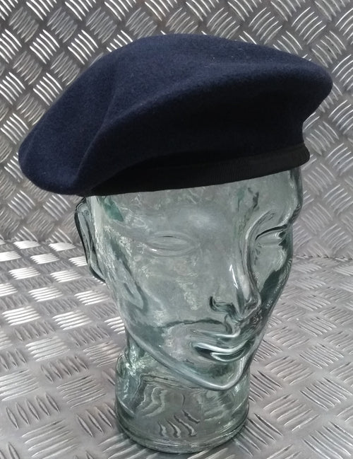 Abu Dhabi Beret Dark Blue Hobson of England Lined Wool Uniform New Old Stock