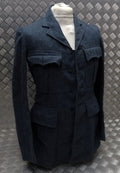 Vintage Jacket No1 Dress A/F Blue Grey Serge Wool WW2 Pattern