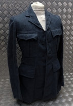 Vintage Jacket No1 Dress A/F Blue Grey Serge Wool WW2 Pattern