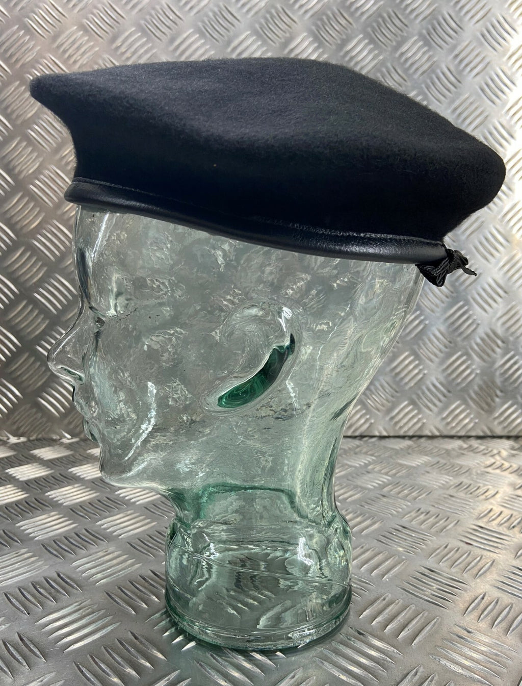 Black Beret Cap British Made General Service Dress No Insignia - All Sizes