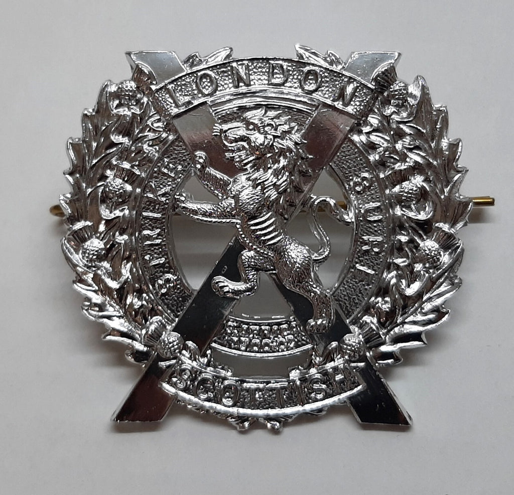 London Scottish Badge for Bonnet Glengarry or Similar Headwear