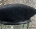 Genuine British Toye Kenning & Spencer Black Wool Lined Beret No Badge Size 48cm