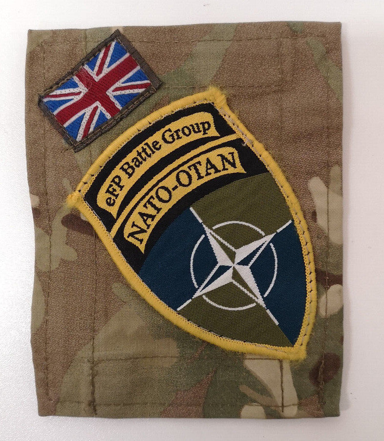 British Army TRF Patches on MTP Blanking Panels Various - Used