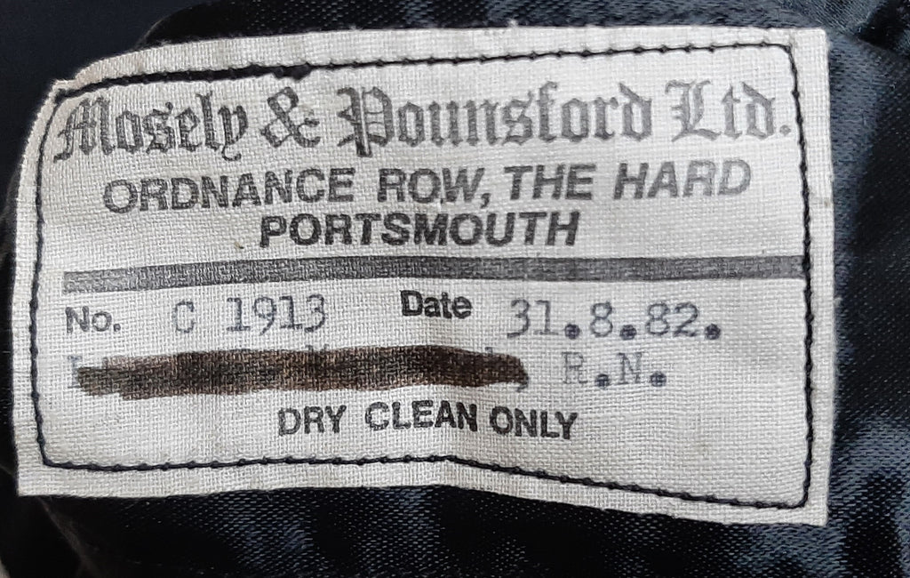Vintage RN No1 Cartain Rank Jacket British Royal Navy 80s Pattern