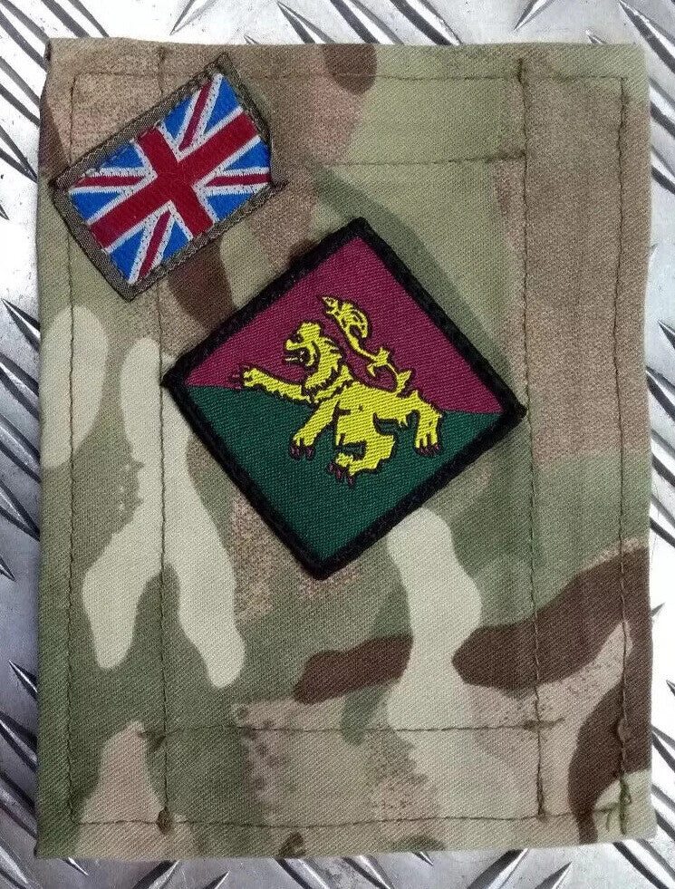 British Army TRF Patches on MTP Blanking Panels Various - Used