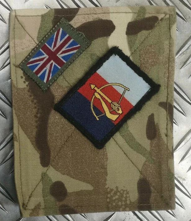 British Army TRF Patches on MTP Blanking Panels Various - Used