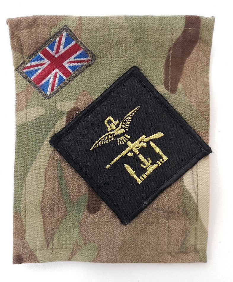 British Army TRF Patches on MTP Blanking Panels Various - Used