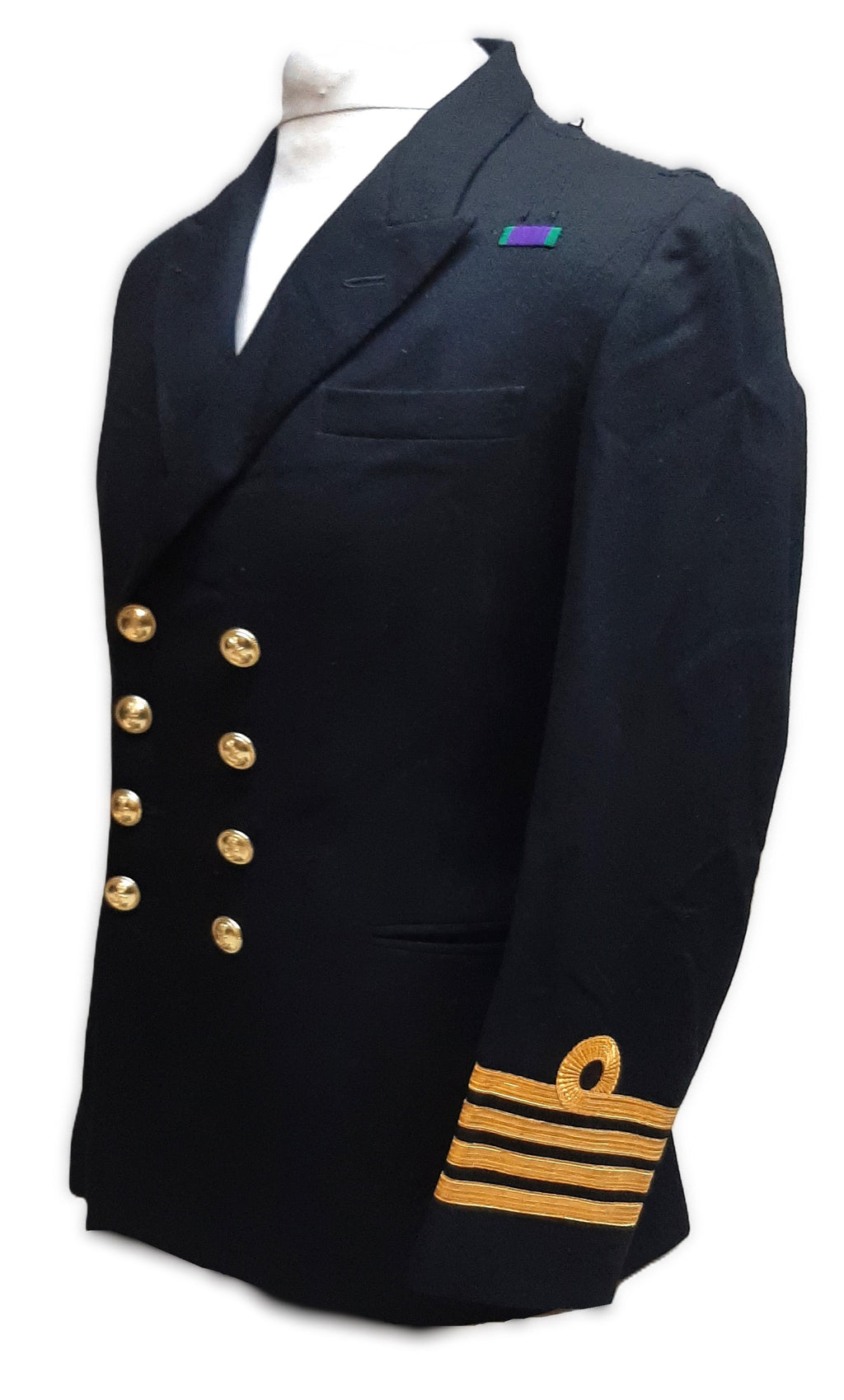Vintage RN No1 Cartain Rank Jacket British Royal Navy 80s Pattern