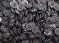 Buttons Vintage 4 Hole for Dress Shirts Pearlesque Grey 11.6mm New Old Stock