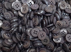 Buttons Vintage 4 Hole for Dress Shirts Pearlesque Grey 11.6mm New Old Stock