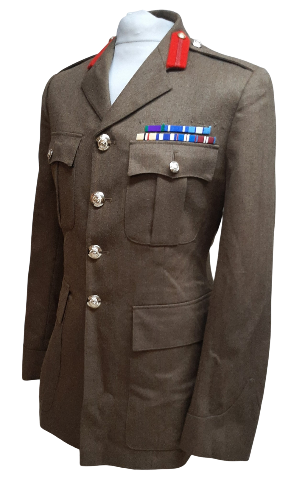 Officers FAD Jacket Staff / General Gorgets No2 British Army Number Two Dress Uniform