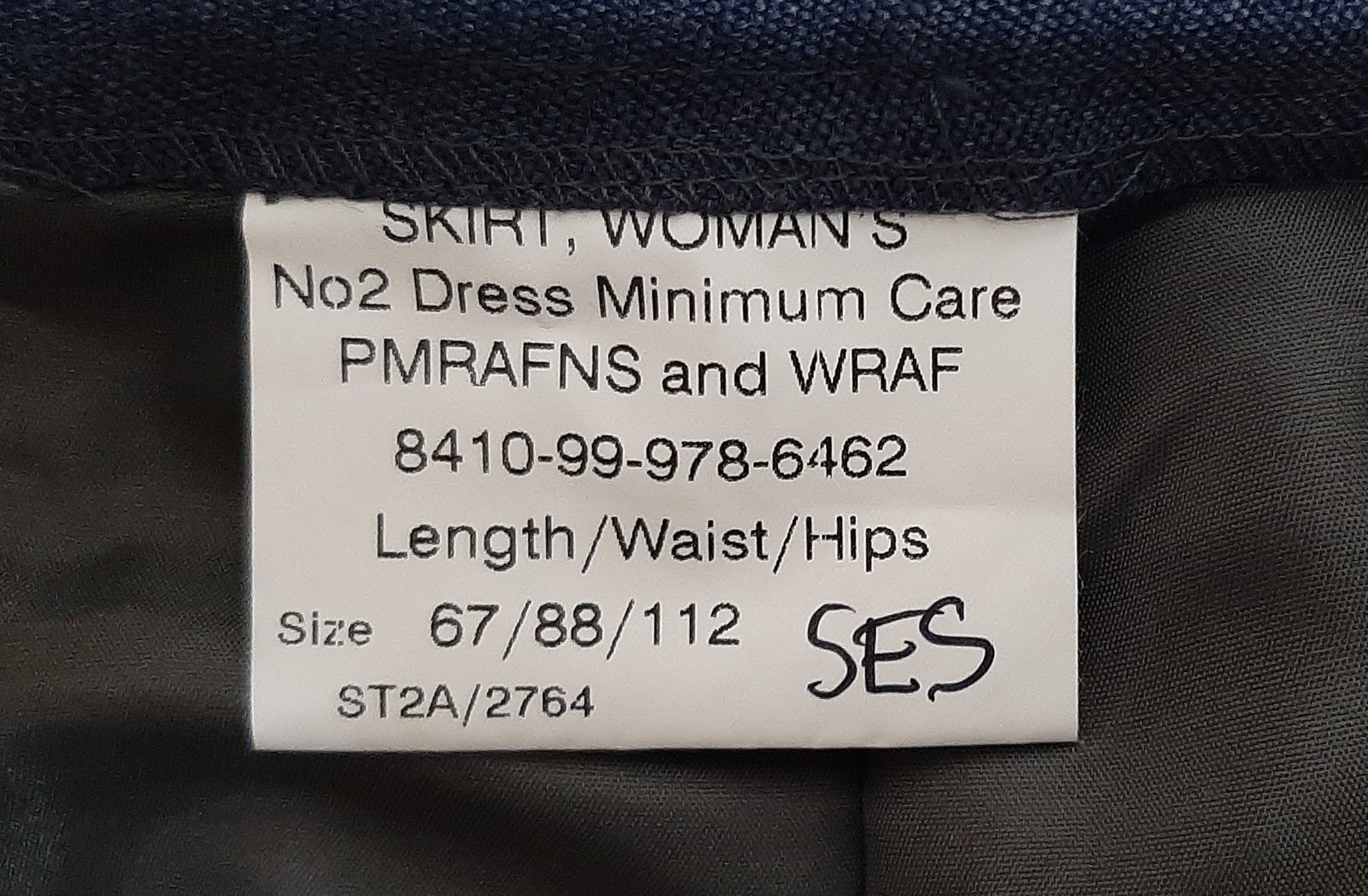 WRAF Skirt No2 Issue PMRAFNS Dress Skirt Royal Air Force Number 2