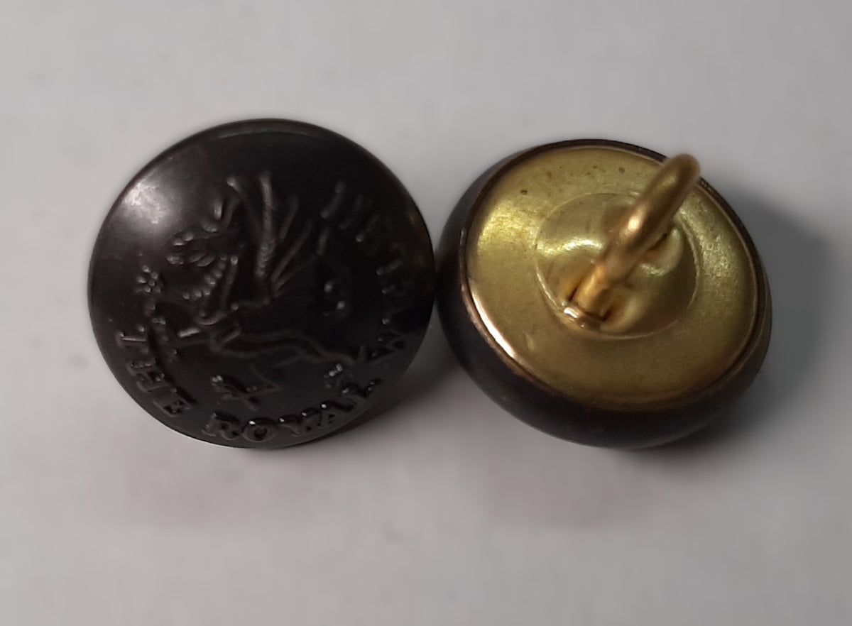 Chinstrap and Buttons British Military Service Dress Hat / Visor Cap Chin Strap And Button Set