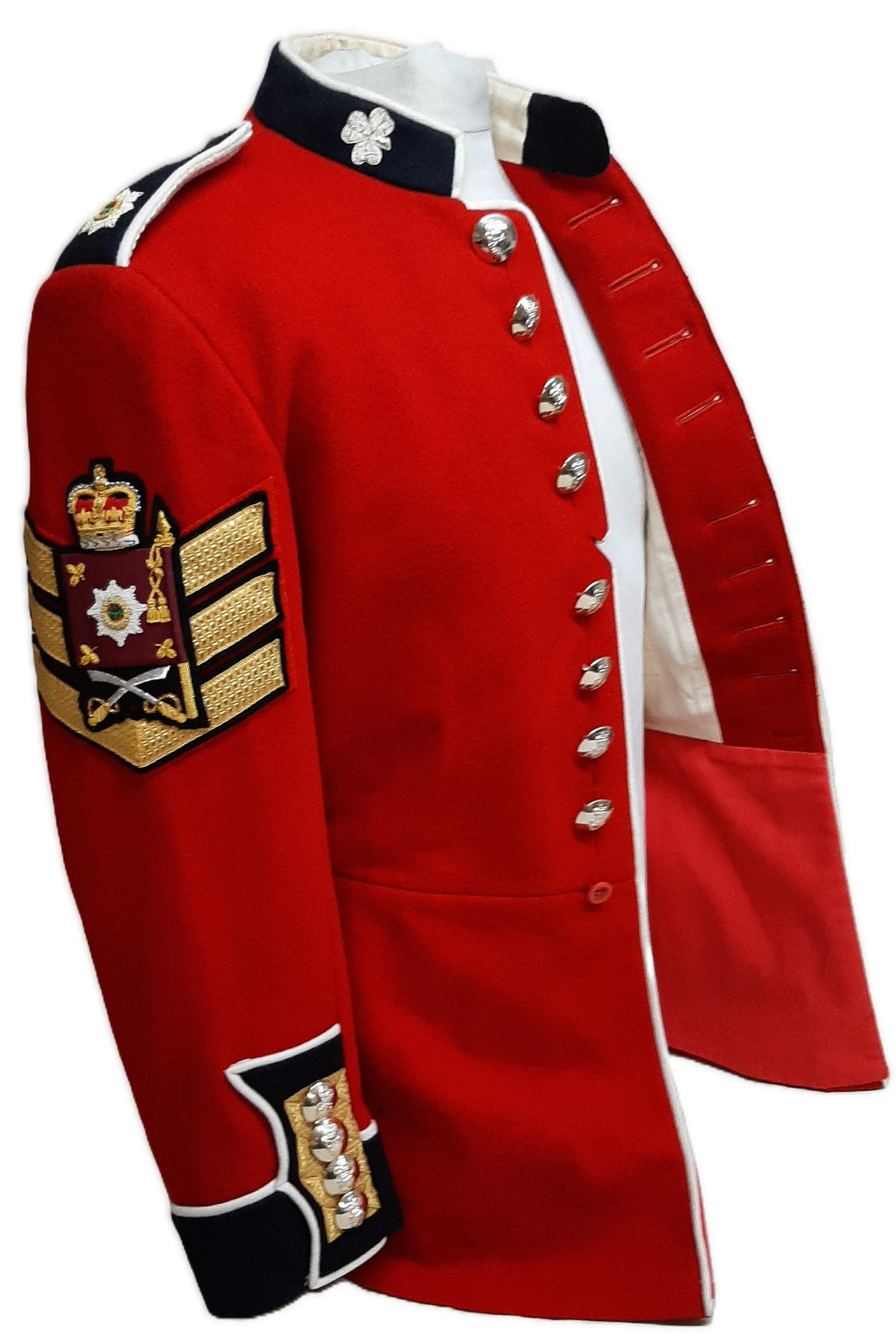 Irish Guards Ceremonial Red Tunic British Army Colour Sergeant Insignia 42"