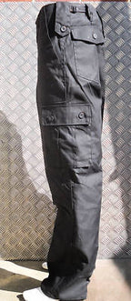 Black Military Style Combat  Cargo / Utility / Field Trousers Size 28"-32" - NEW