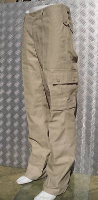 Beige Military Style Combat Cargo / Utility / Field Trousers Size 42"-46" - NEW