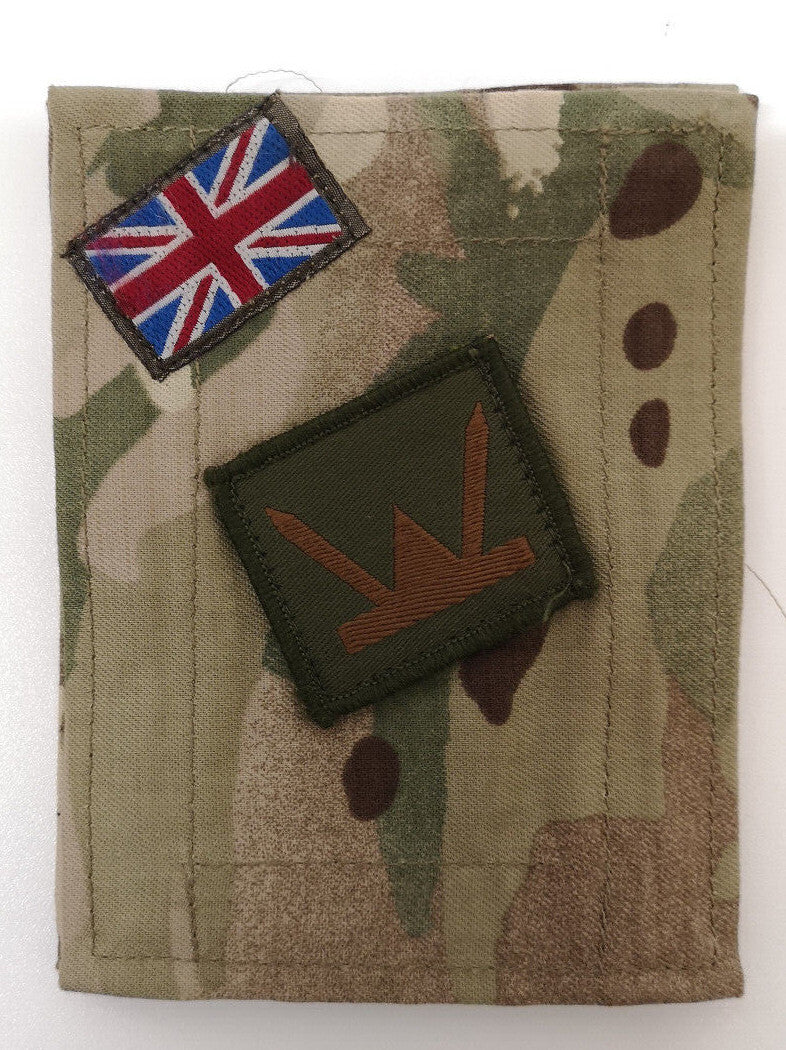 British Army TRF Patches on MTP Blanking Panels Various - Used