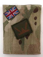 British Army TRF Patches on MTP Blanking Panels Various - Used