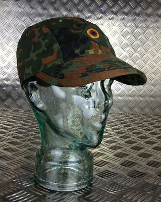 Genuine German Army Flectarn Camouflage Peak Baseball Cap / Hat. All Sizes - NEW