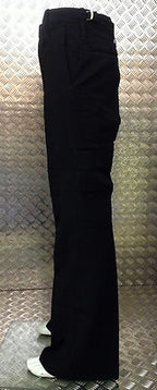Naval Trousers British C2 Style Class II Black Flare Bell Bottom Sailors - NEW