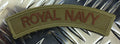 Genuine British RN - ROYAL NAVY Shoulder Patch / Badge x 2 - Brand NEW