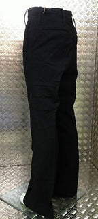 British Royal Navy RN Class II Black Flared Bell Bottom Sailors Trousers