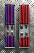 Retro Vintage Unisex Clip-On Elastic Braces / Suspenders. Adjustable NEW 2 Pairs