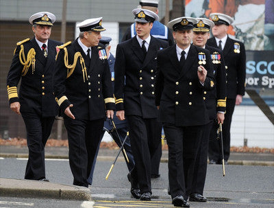 RN Jacket Class I & III Double-Breasted Naval with Anchor Buttons