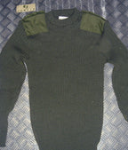 Genuine British Army, Green Commando Jumper Wool Crew Neck Very Warm