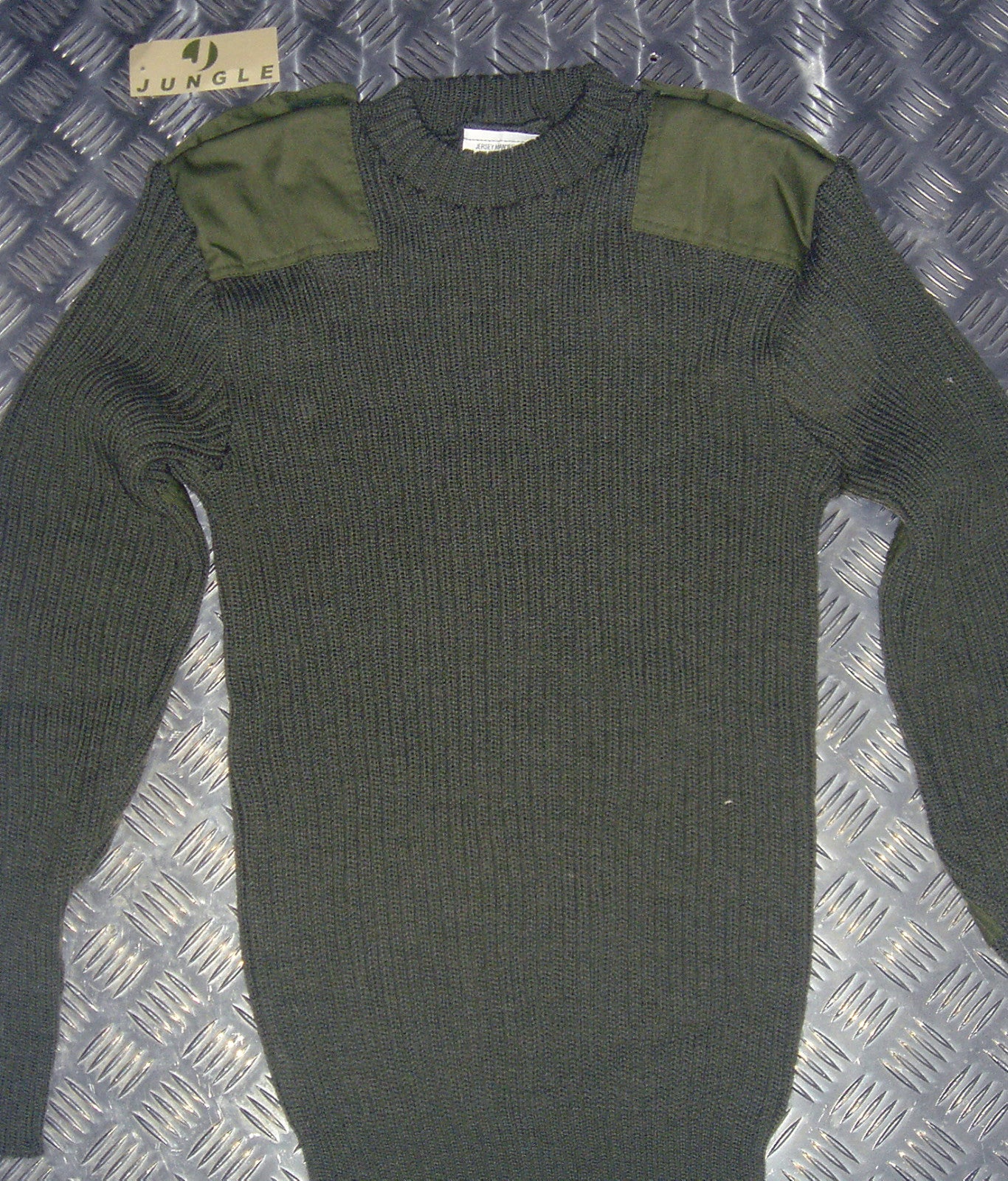 Genuine British Army, Green Commando Jumper Wool Crew Neck Very Warm