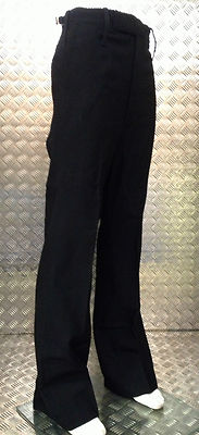 Naval Trousers British C2 Style Class II Black Flare Bell Bottom Sailors - NEW