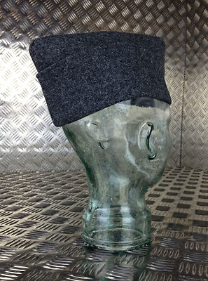 Genuine Danish Army Wool Flat Cap / Envelope / Forage Hat - Grey - Brand NEW
