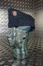 Genuine Danish Army Wool Flat Cap / Envelope / Forage Hat - Grey - Brand NEW
