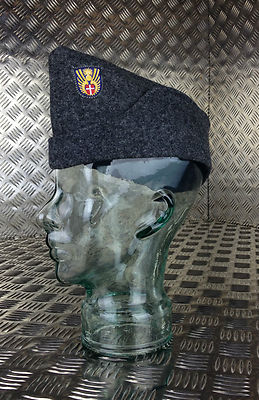 Genuine Danish Army Wool Flat Cap / Envelope / Forage Hat - Grey - Brand NEW