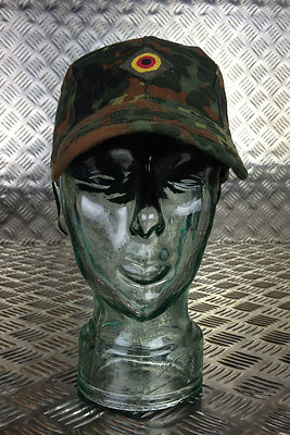 Genuine German Army Flectarn Camouflage Peak Baseball Cap / Hat - All Sizes NS