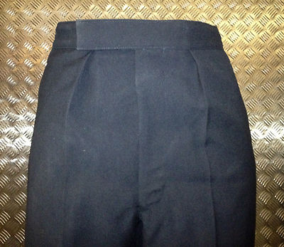 Mens / Boys Smart Black Pleated Suit Trousers, Wool Mix - All Sizes - NEW