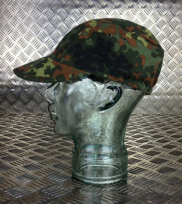 Genuine German Army Flectarn Camouflage Peak Baseball Cap / Hat - All Sizes NS