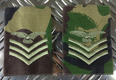 Genuine British Army SERGEANT AIRCREW Rank Slides / Epaulettes - Brand NEW