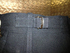 British Royal Navy RN Class II Black Flared Bell Bottom Sailors Trousers