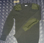 Commando Pullover Wool Mix Jumper Crew Neck Very Warm British Army Green Grade 2