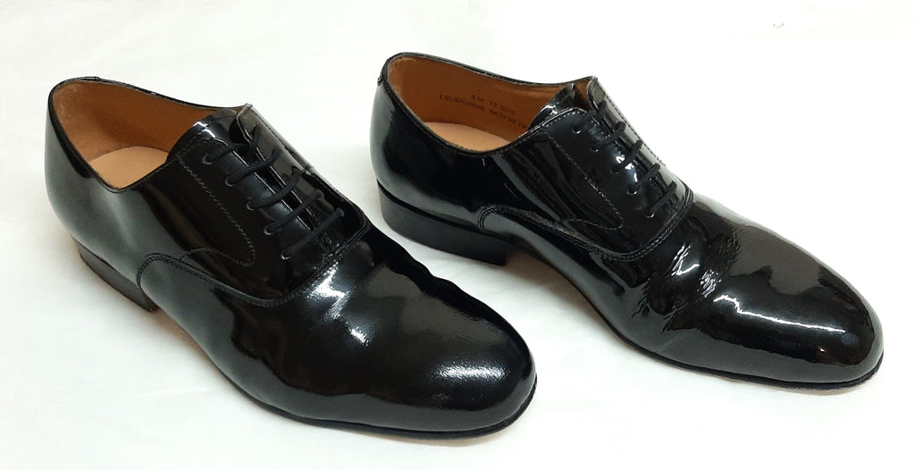 Service Shoes Patent British Military Oxford Shoes Plain Toe